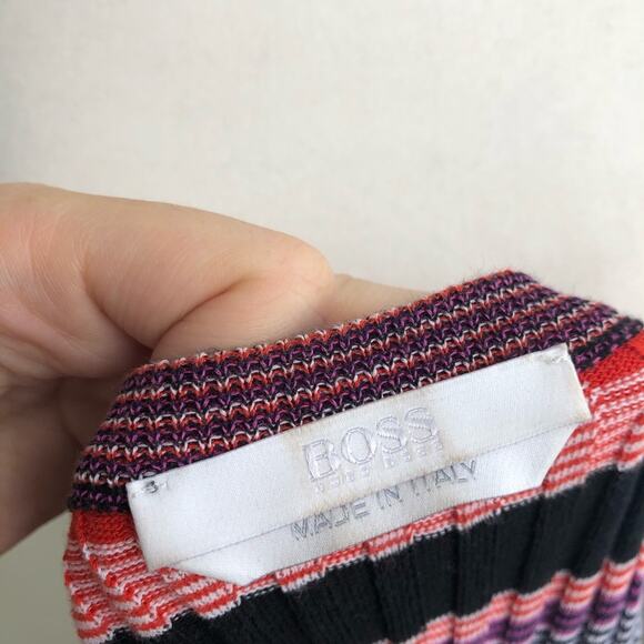 Boss Hugo Boss Fallegria Striped Ribbed Sweater - Picture 6 of 8